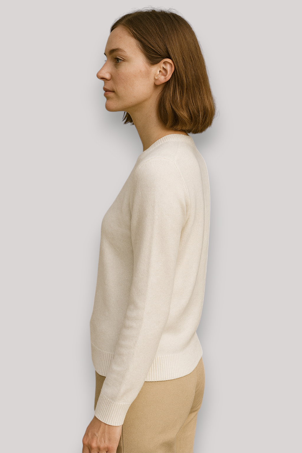 The Frances Knitted Jumper Polo Neck Relaxed Fit Winter Pullover