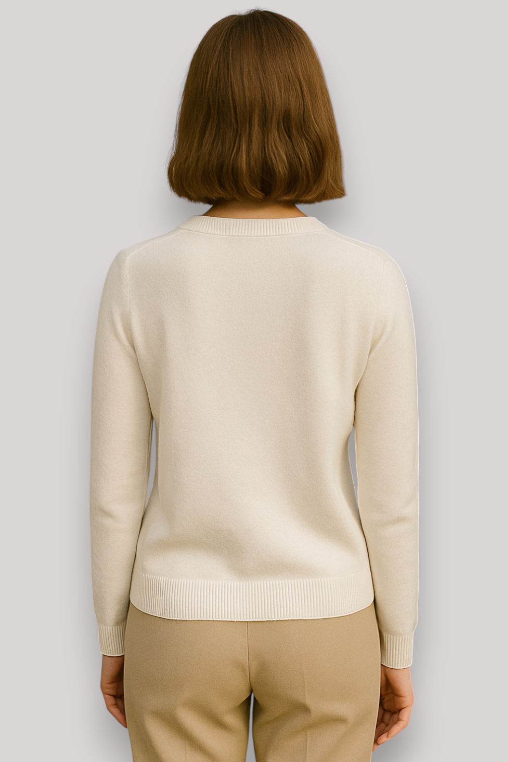 The Frances Knitted Jumper Polo Neck Relaxed Fit Winter Pullover