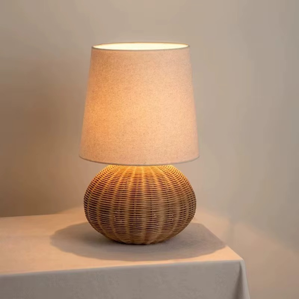 The Fujora Wabi Sabi Weaved Table Lamp