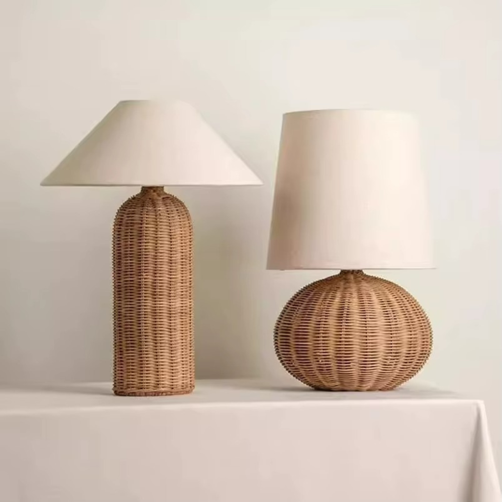 The Fujora Wabi Sabi Weaved Table Lamp