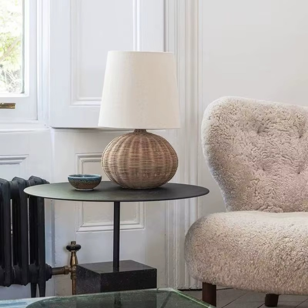 The Fujora Wabi Sabi Weaved Table Lamp