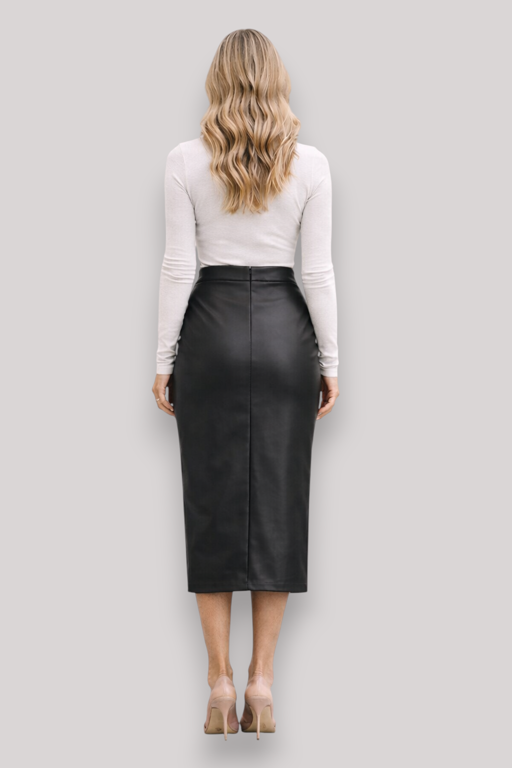 The Georgia Women's High Waist Pleated Midi Skirt