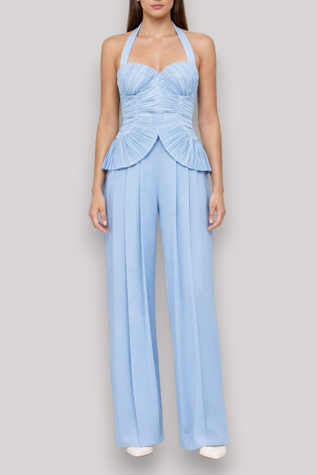 The Georgina Women's Crop Top And Trousers Set