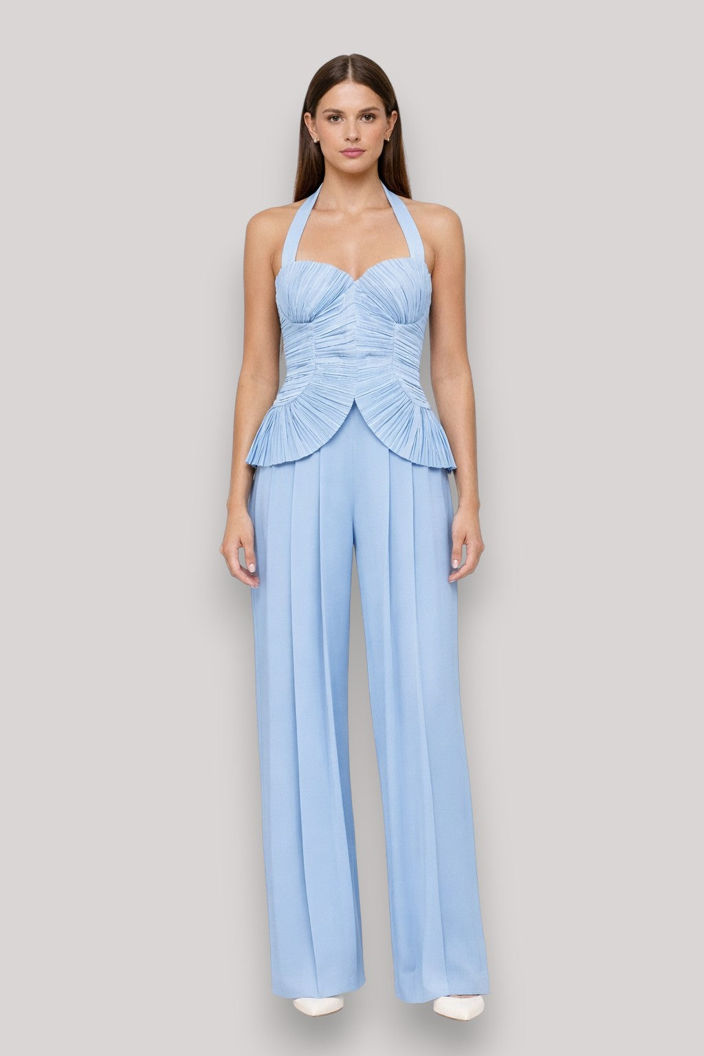 The Georgina Women's Crop Top And Trousers Set