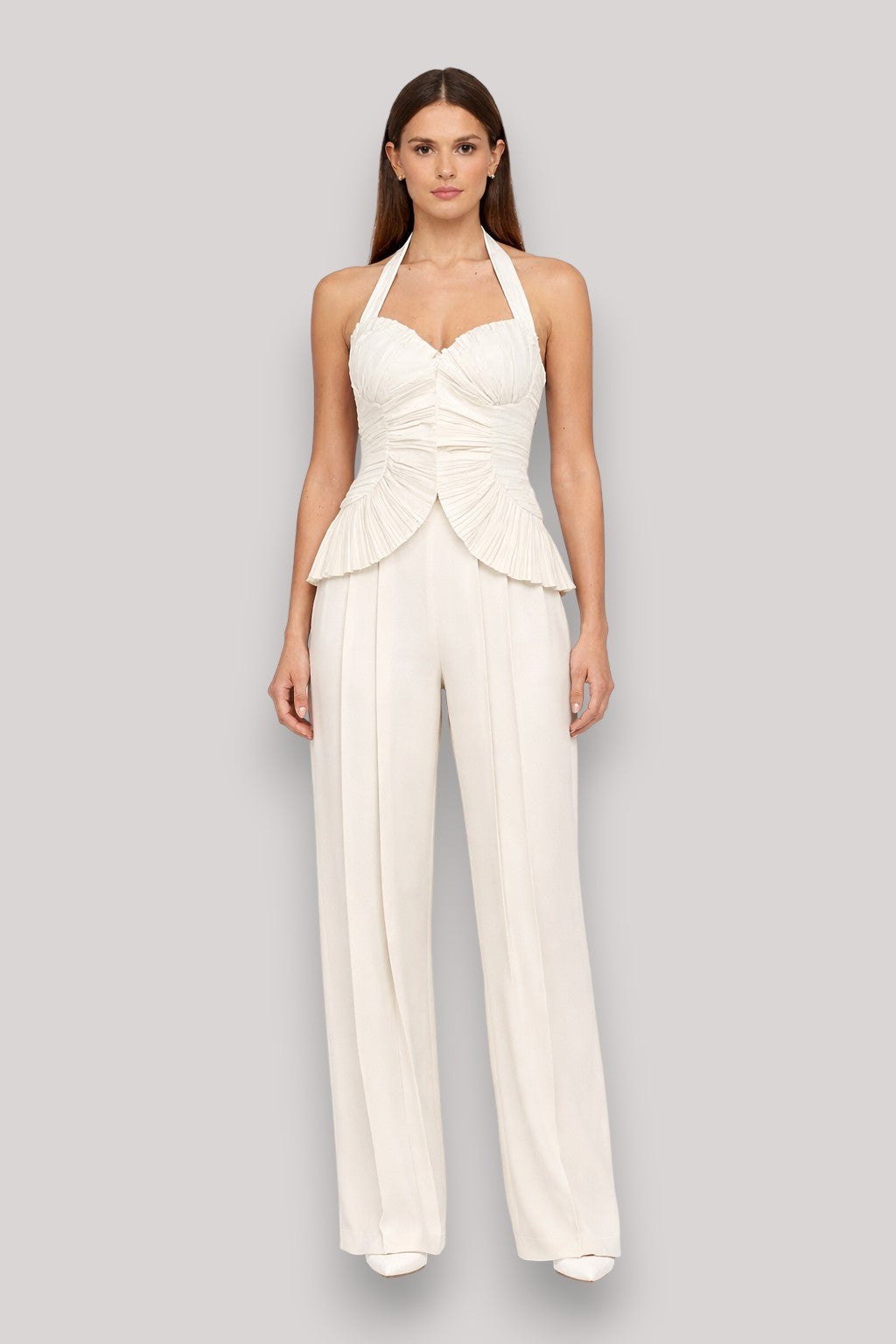 The Georgina Women's Crop Top And Trousers Set