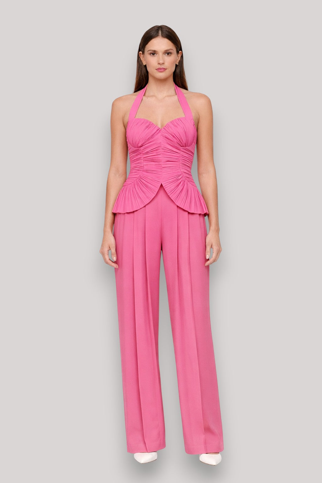 The Georgina Women's Crop Top And Trousers Set