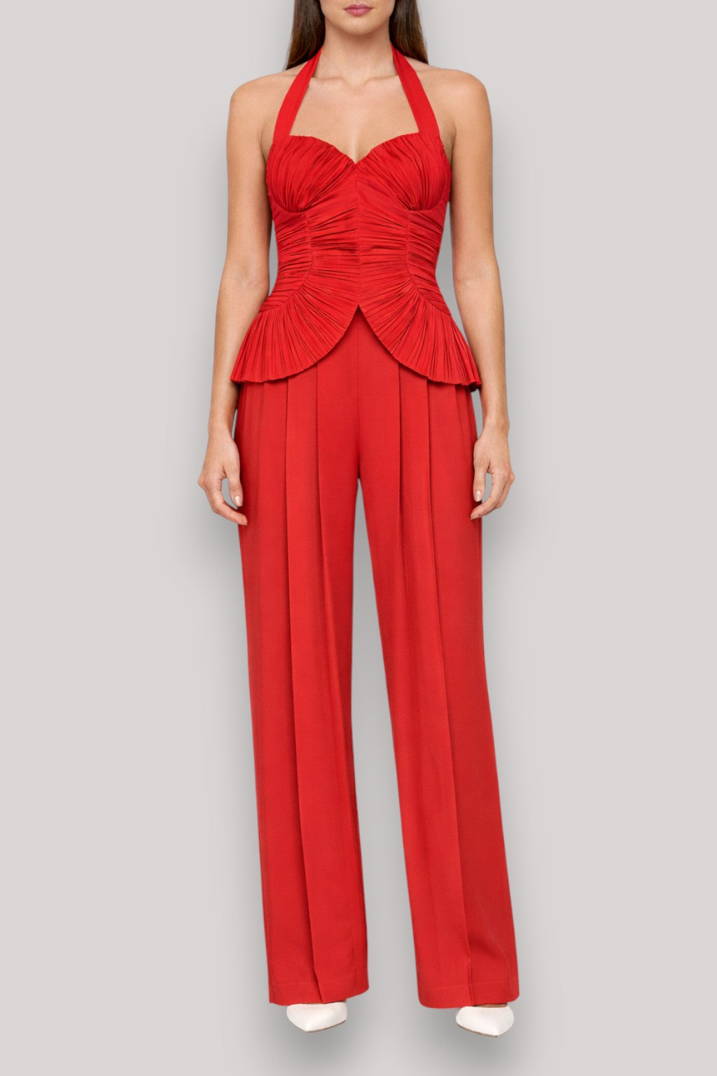 The Georgina Women's Crop Top And Trousers Set