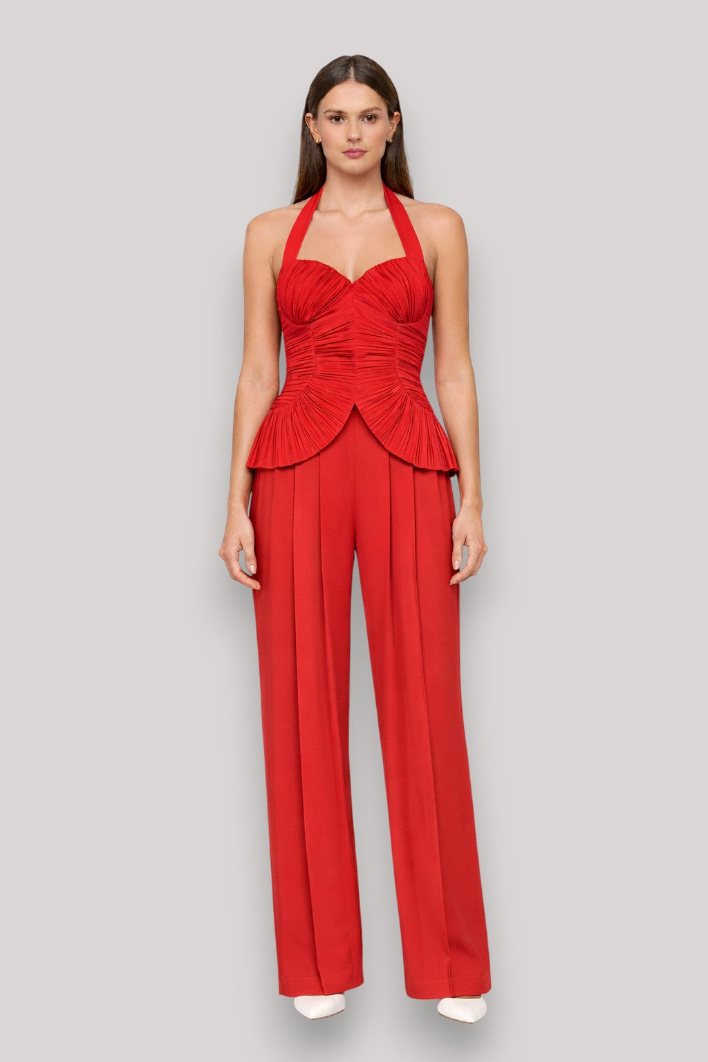 The Georgina Women's Crop Top And Trousers Set