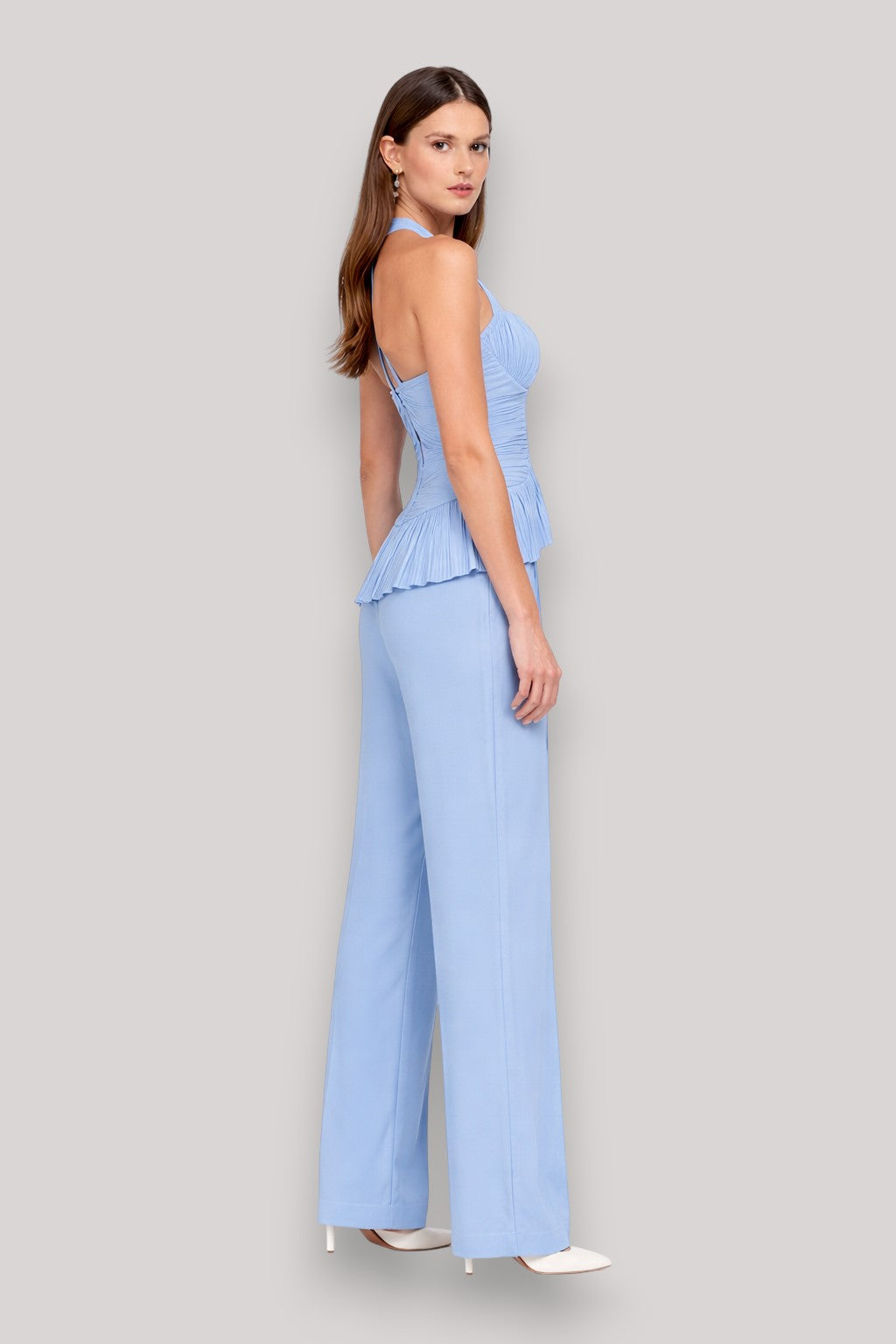 The Georgina Women's Crop Top And Trousers Set