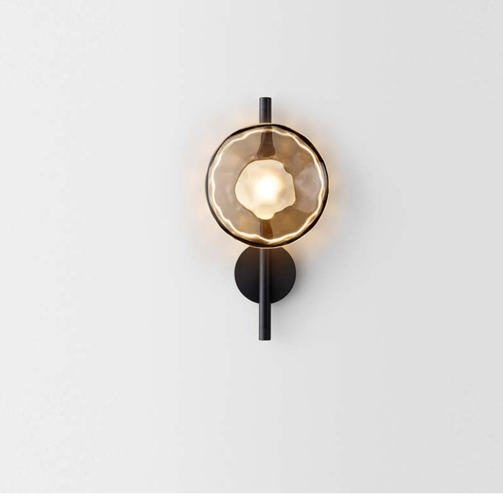 The Glasvora Postmodern Glass Wall Lamp