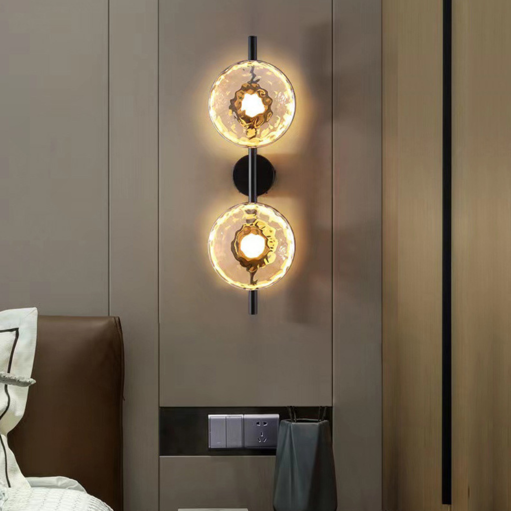 The Glasvora Postmodern Glass Wall Lamp