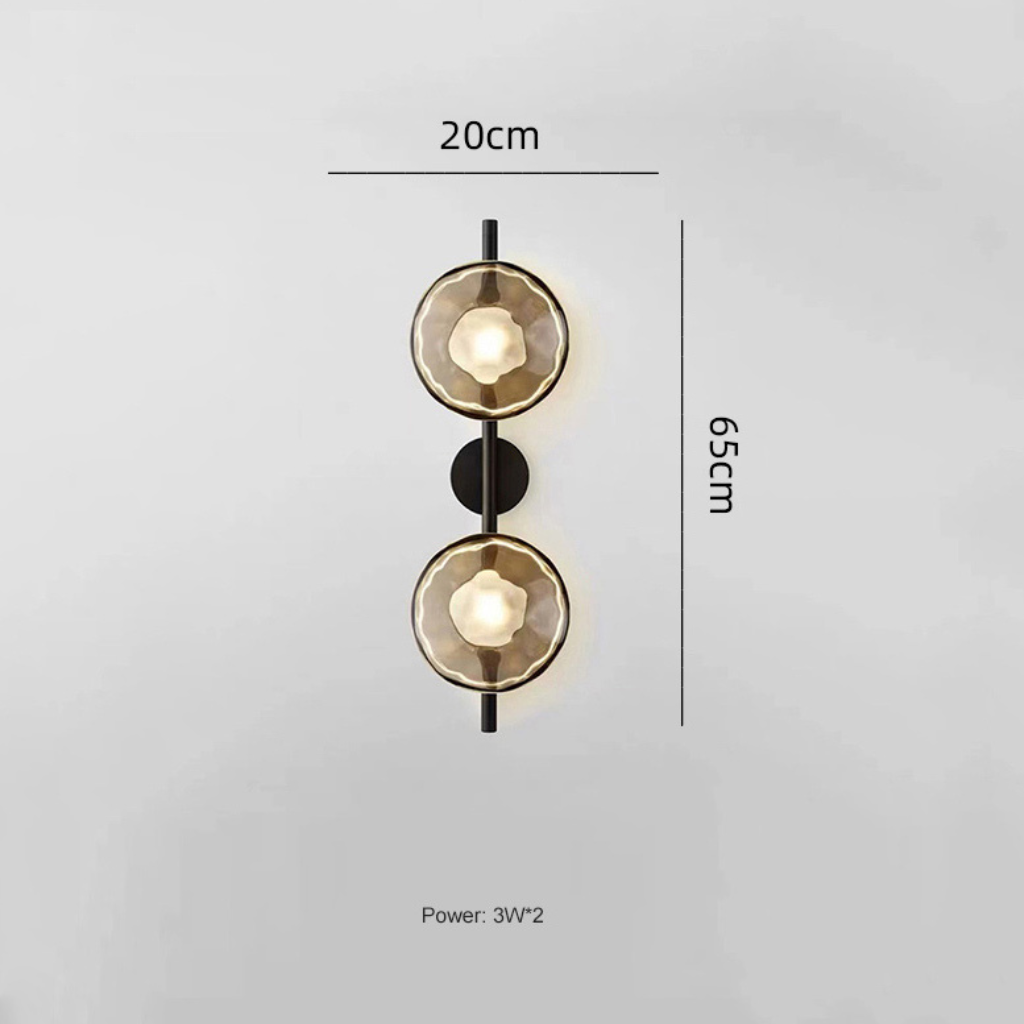 The Glasvora Postmodern Glass Wall Lamp