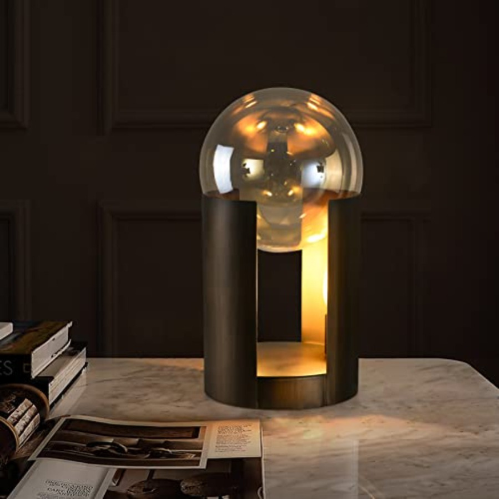 The Glavora Glass Globe Table Lamp