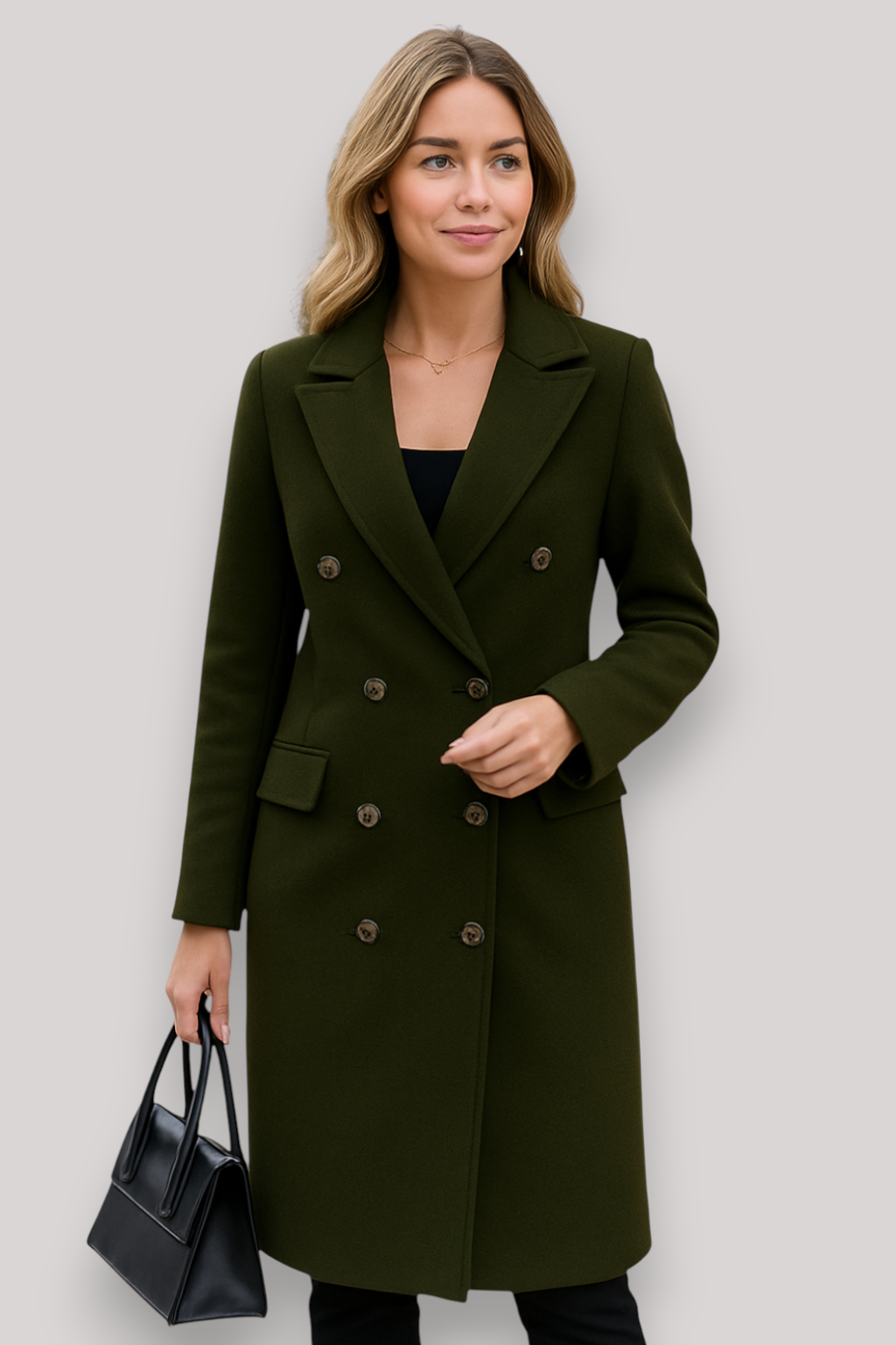 The Gloria Thick Hooded Windproof Coat Single Breasted Winter Parka