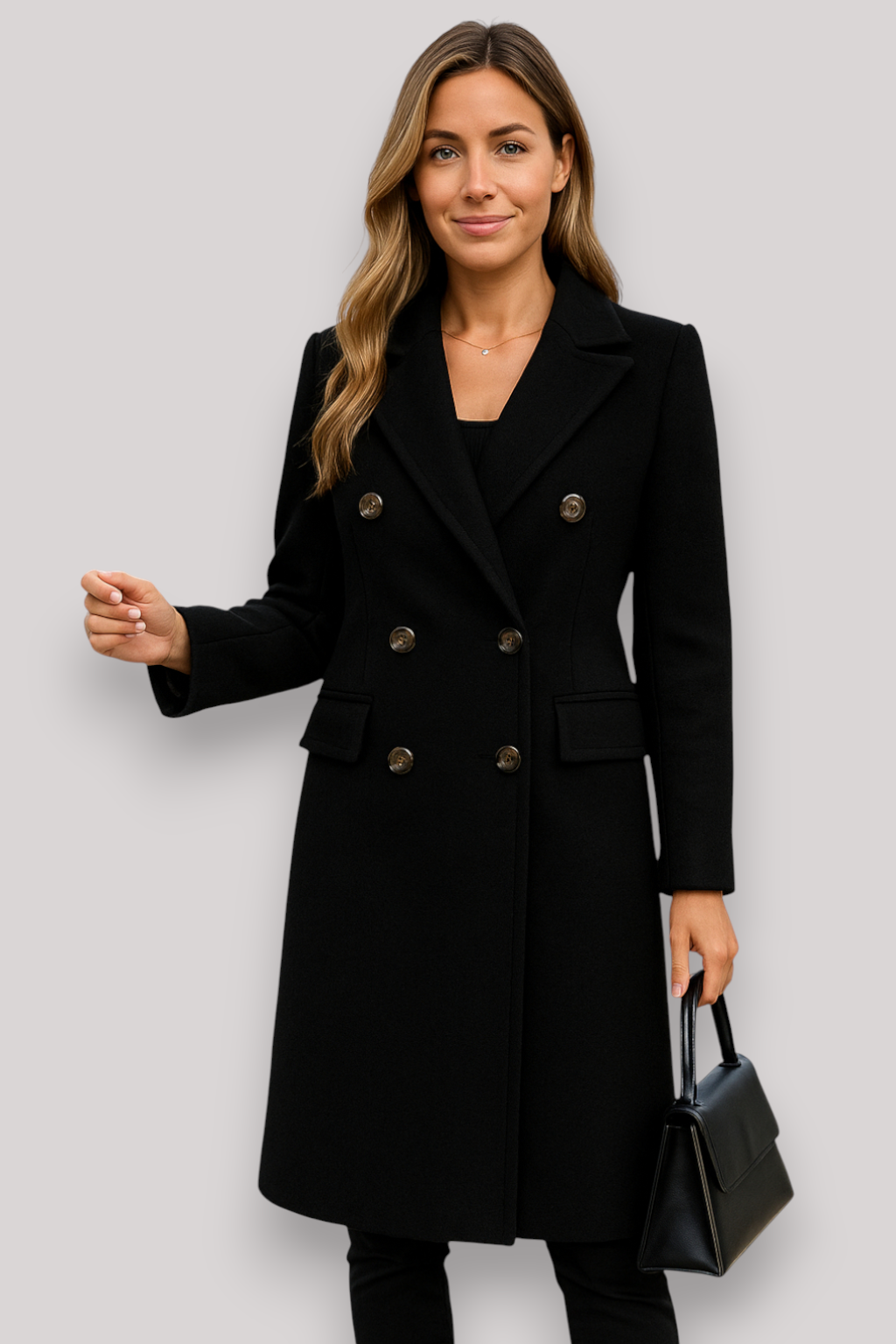 The Gloria Thick Hooded Windproof Coat Single Breasted Winter Parka