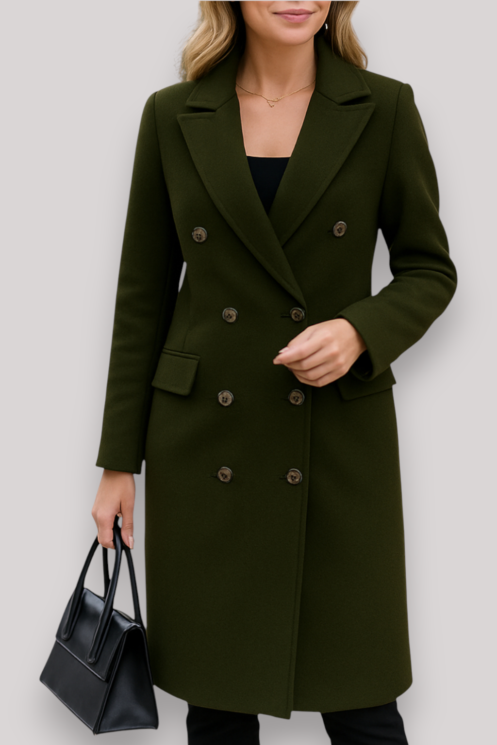 The Gloria Thick Hooded Windproof Coat Single Breasted Winter Parka