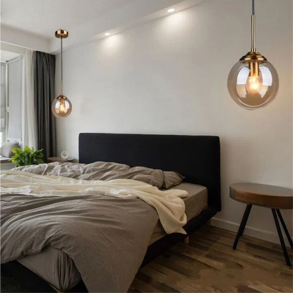 The Glorix Nordic Transparent Glass Pendant Light