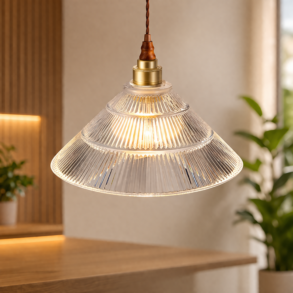 The Glorix Minimalist Glass Modern Pendant Light