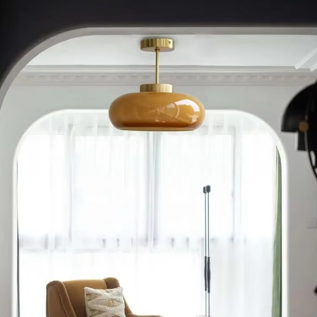 The Glorix Minimalist Glass Pendant Ceiling Light