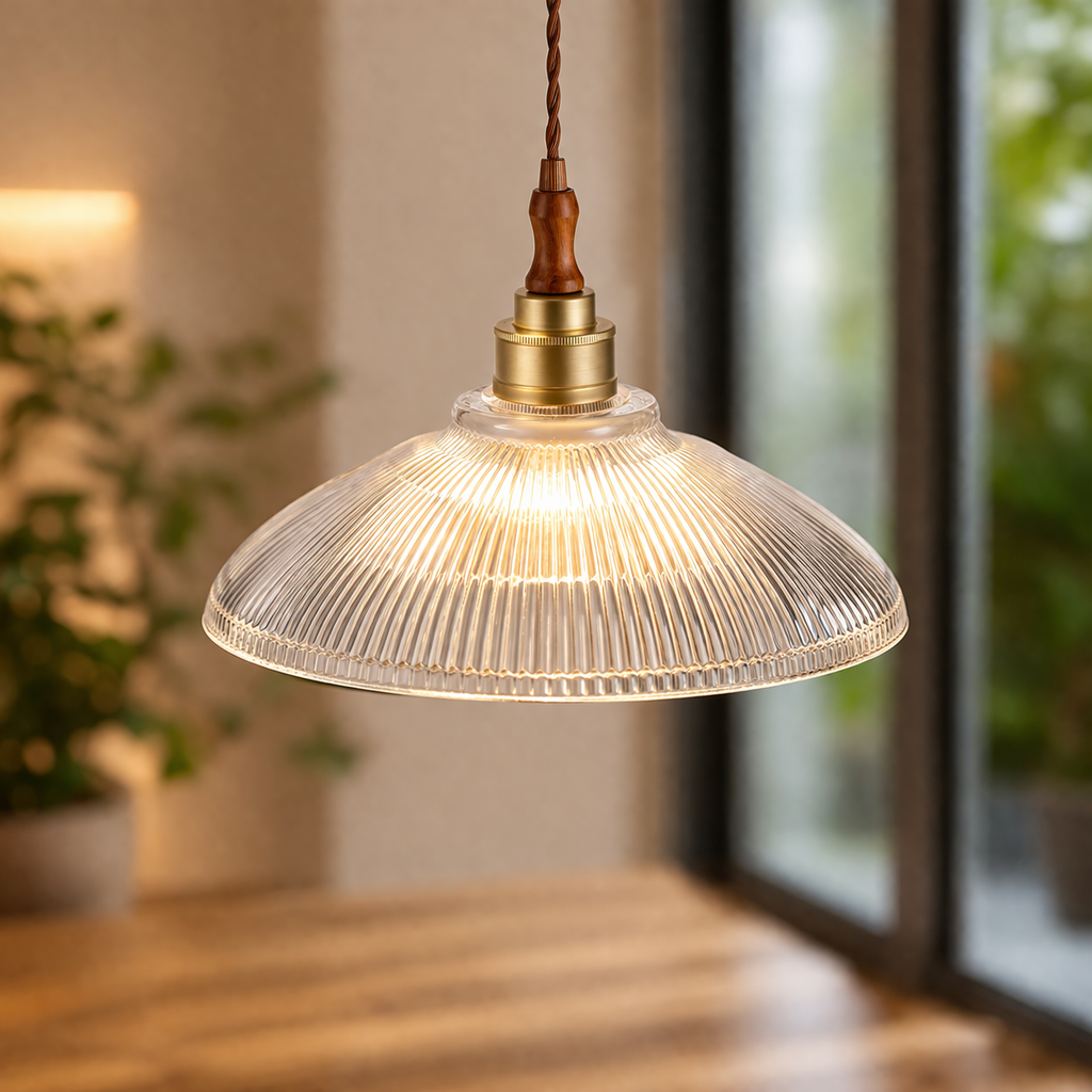 The Glorix Minimalist Glass Modern Pendant Light