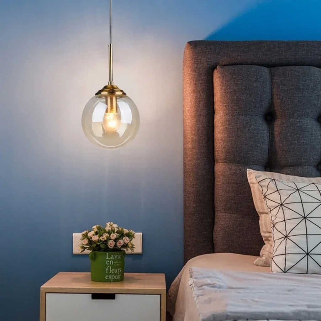 The Glorix Nordic Transparent Glass Pendant Light