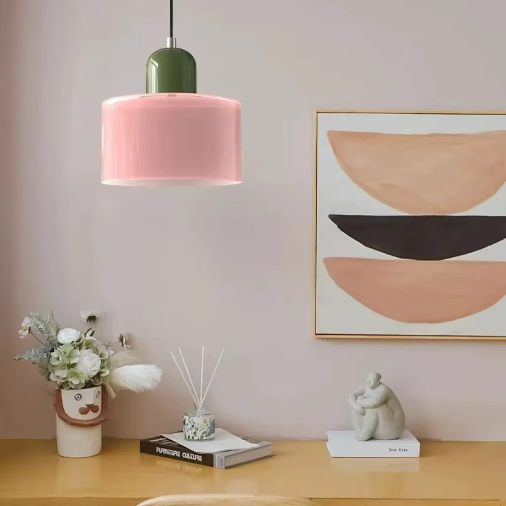The Glorva Colourful Glass Chandelier Ceiling Light
