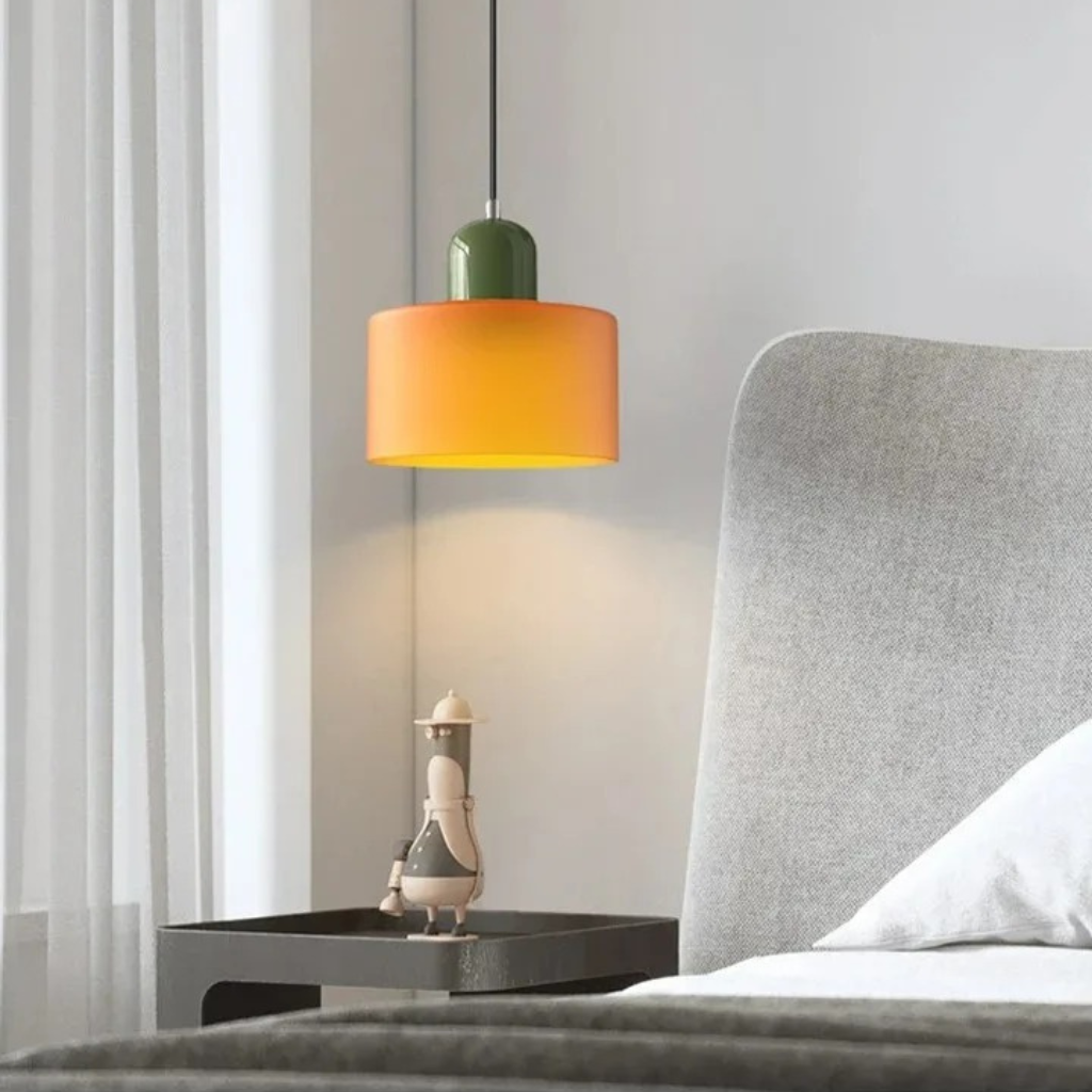 The Glorva Colourful Glass Chandelier Ceiling Light