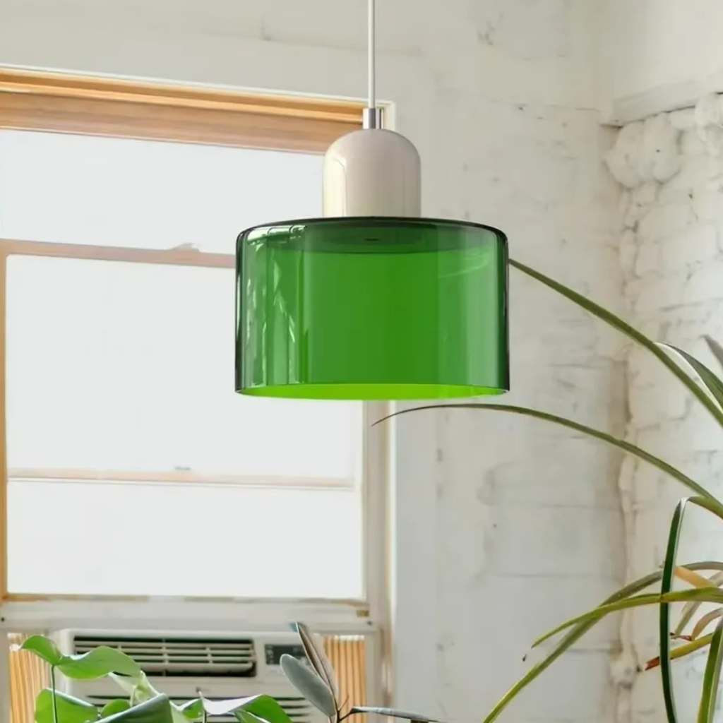 The Glorva Colourful Glass Chandelier Ceiling Light