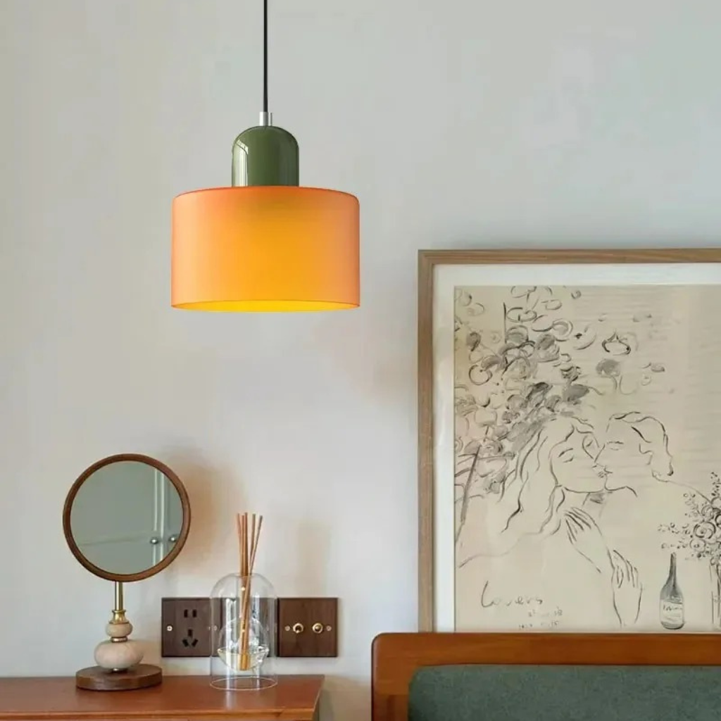 The Glorva Colourful Glass Chandelier Ceiling Light