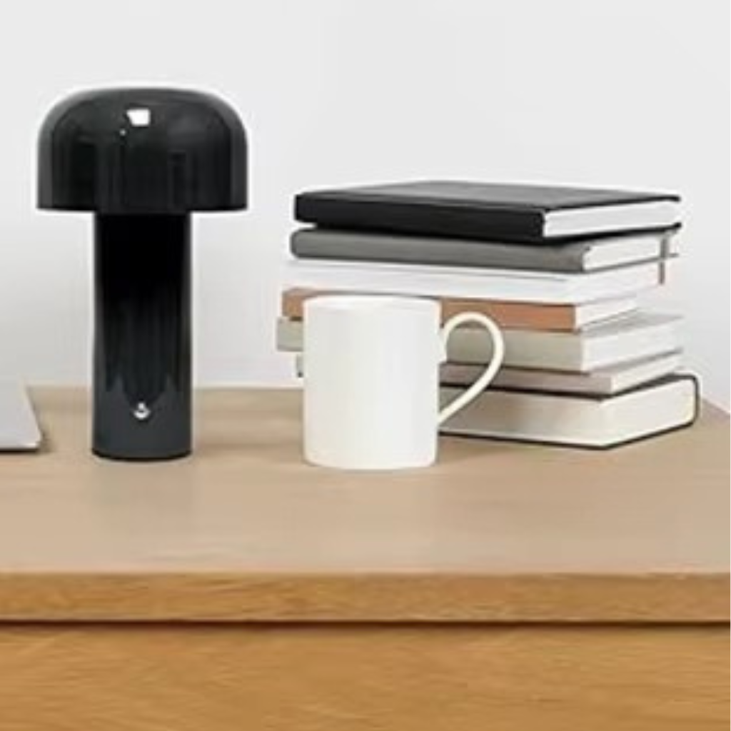 The Glowmori Rechargeable Mushroom Table Touch Lamp