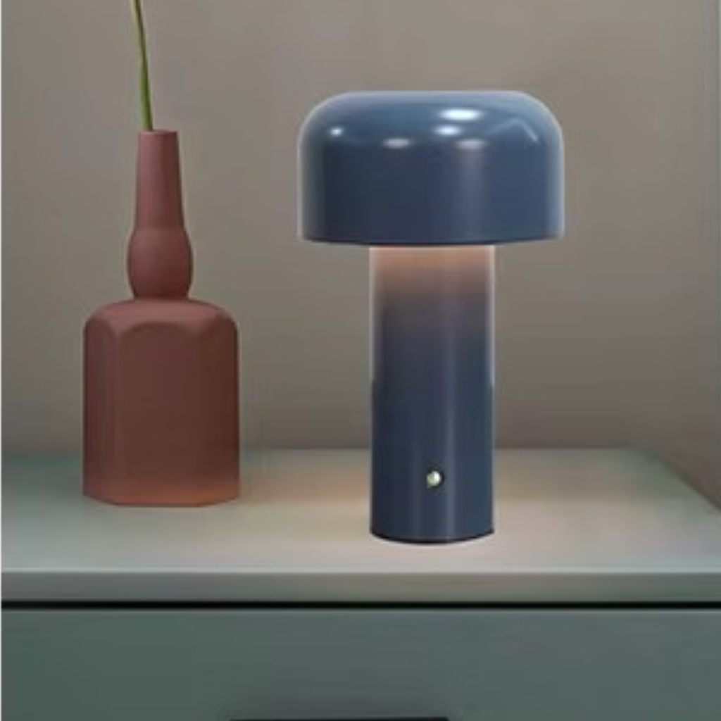 The Glowmori Rechargeable Mushroom Table Touch Lamp