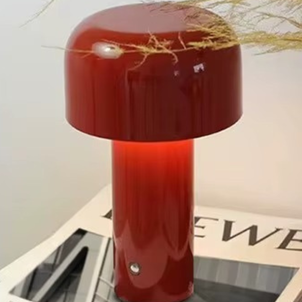 The Glowmori Rechargeable Mushroom Table Touch Lamp