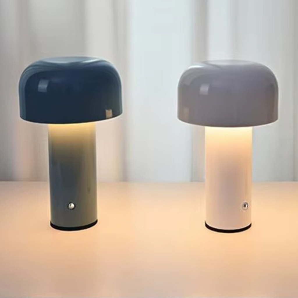 The Glowmori Rechargeable Mushroom Table Touch Lamp