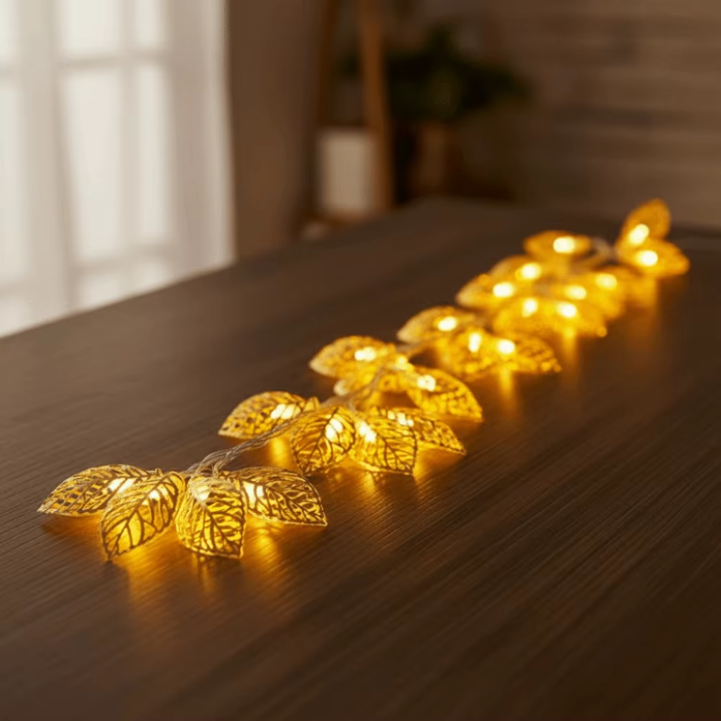 The Goldora Leaf String Lights