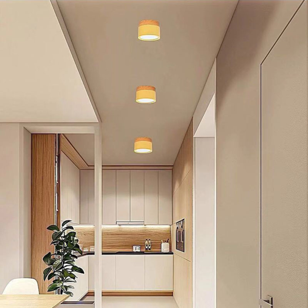 The Gravelle Nordic Wood Grain Dimmable LED Downlight