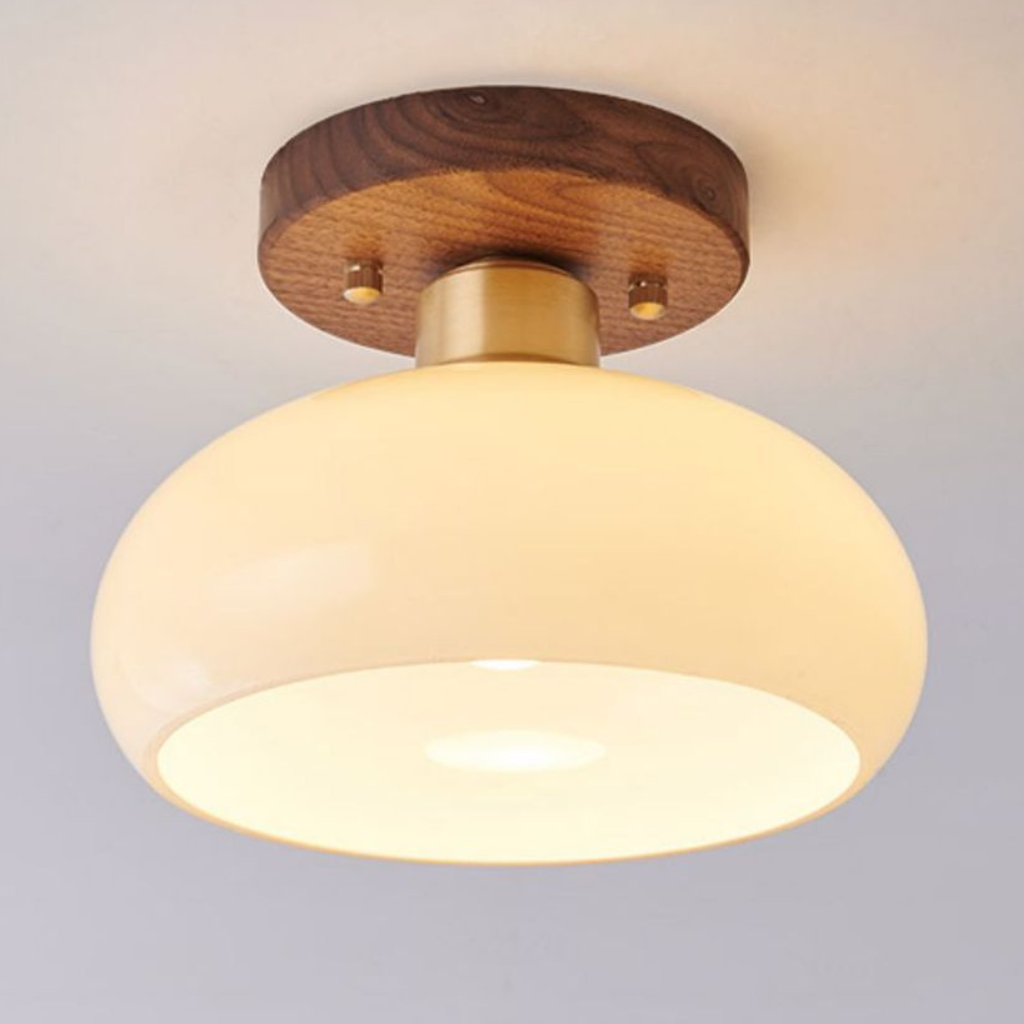 The Hanvoro Chinese Walnut Ceiling Light