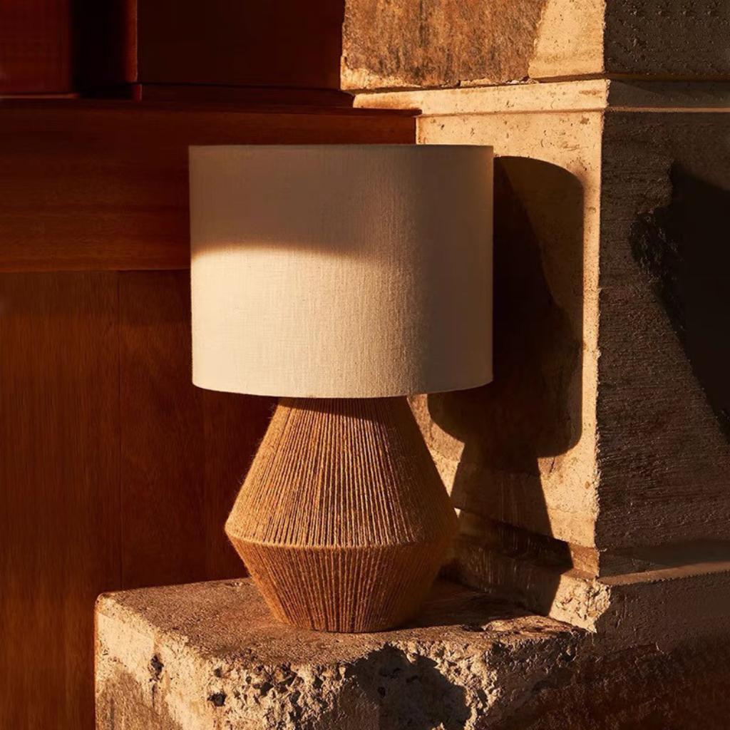 The Hemplune Japanese Wabi Sabi Table Lamp