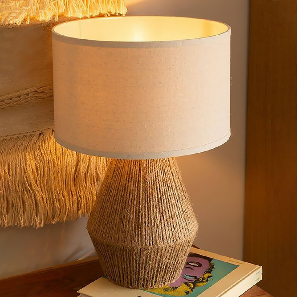 The Hemplune Japanese Wabi Sabi Table Lamp