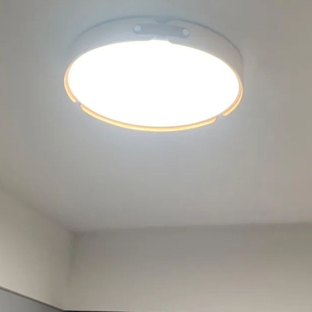 The Hinoki Round Walnut LED Ceiling Light
