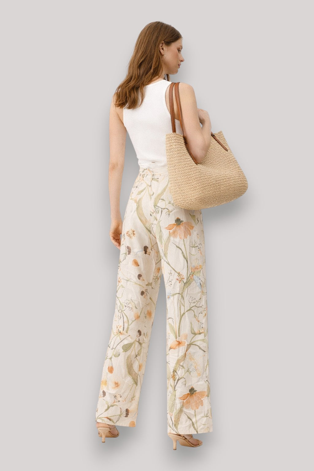 The Holly Women's Floral Wide Leg Trousers