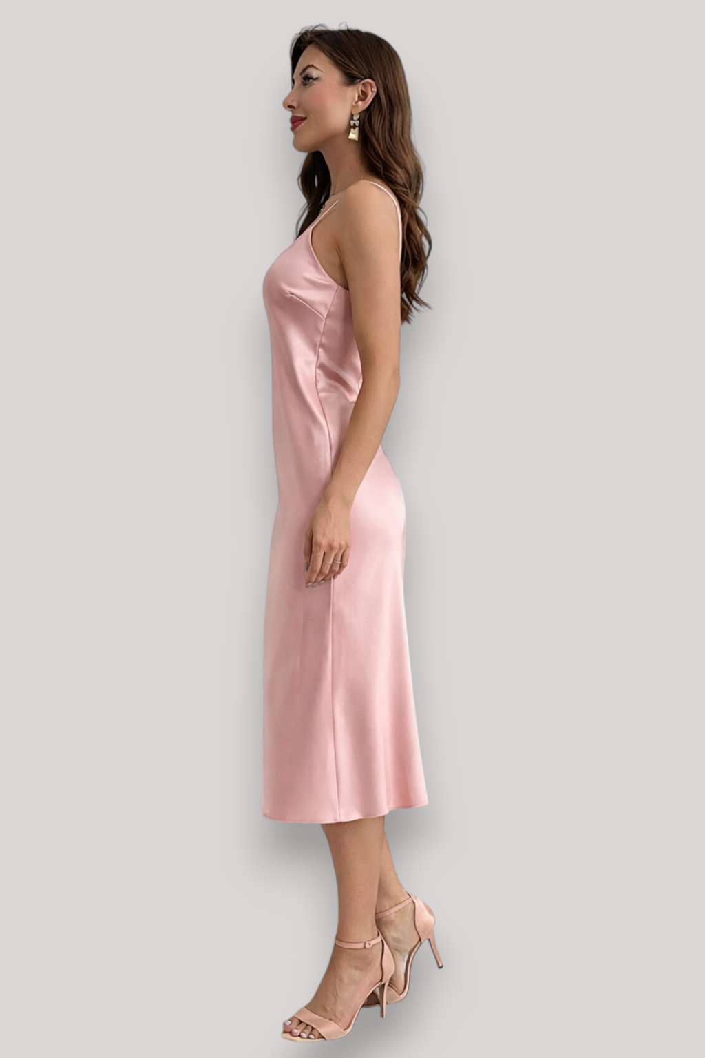 The Imelda Women's Satin Night Dress Elegant Halter Homewear