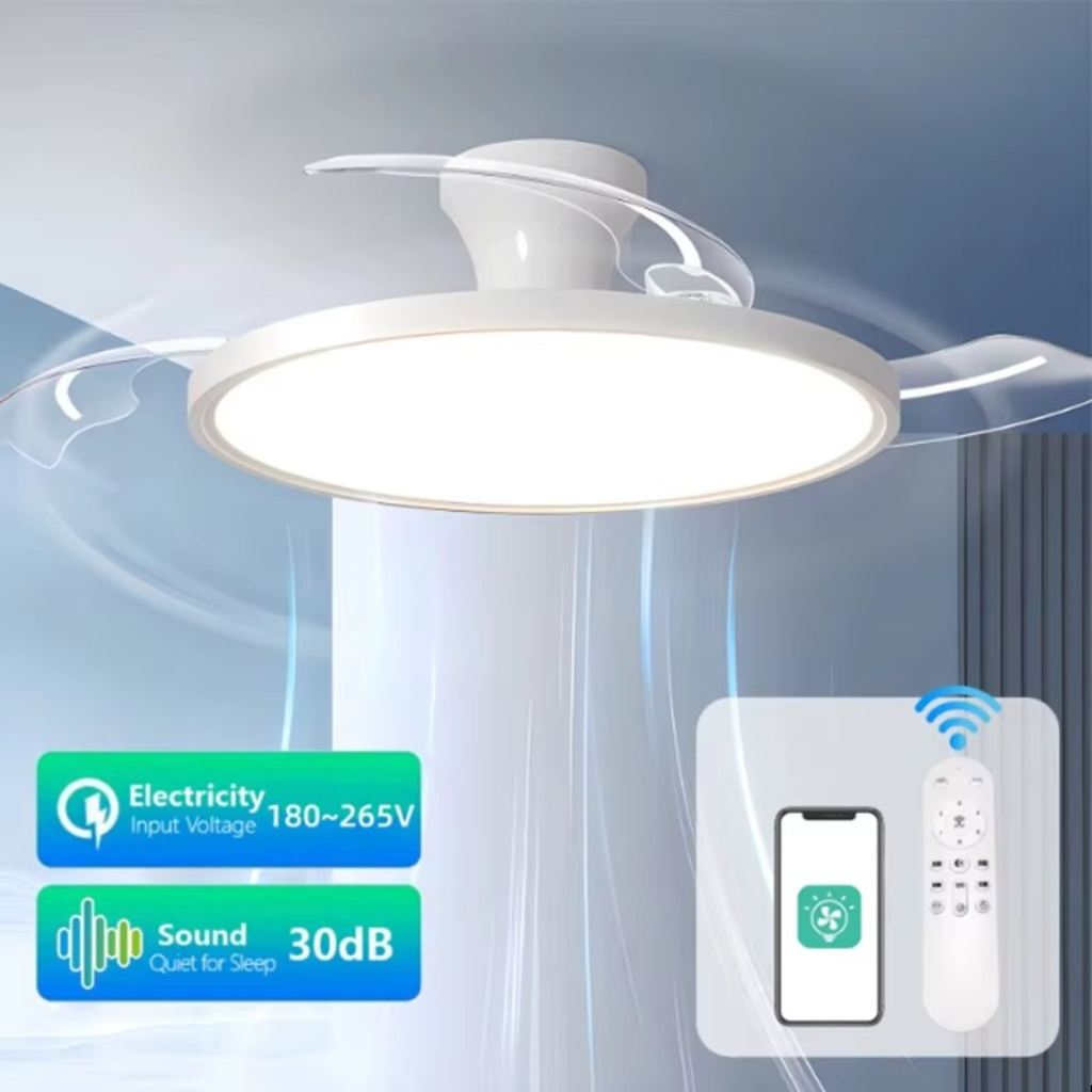 The Invisix Ceiling Fan With LED Light