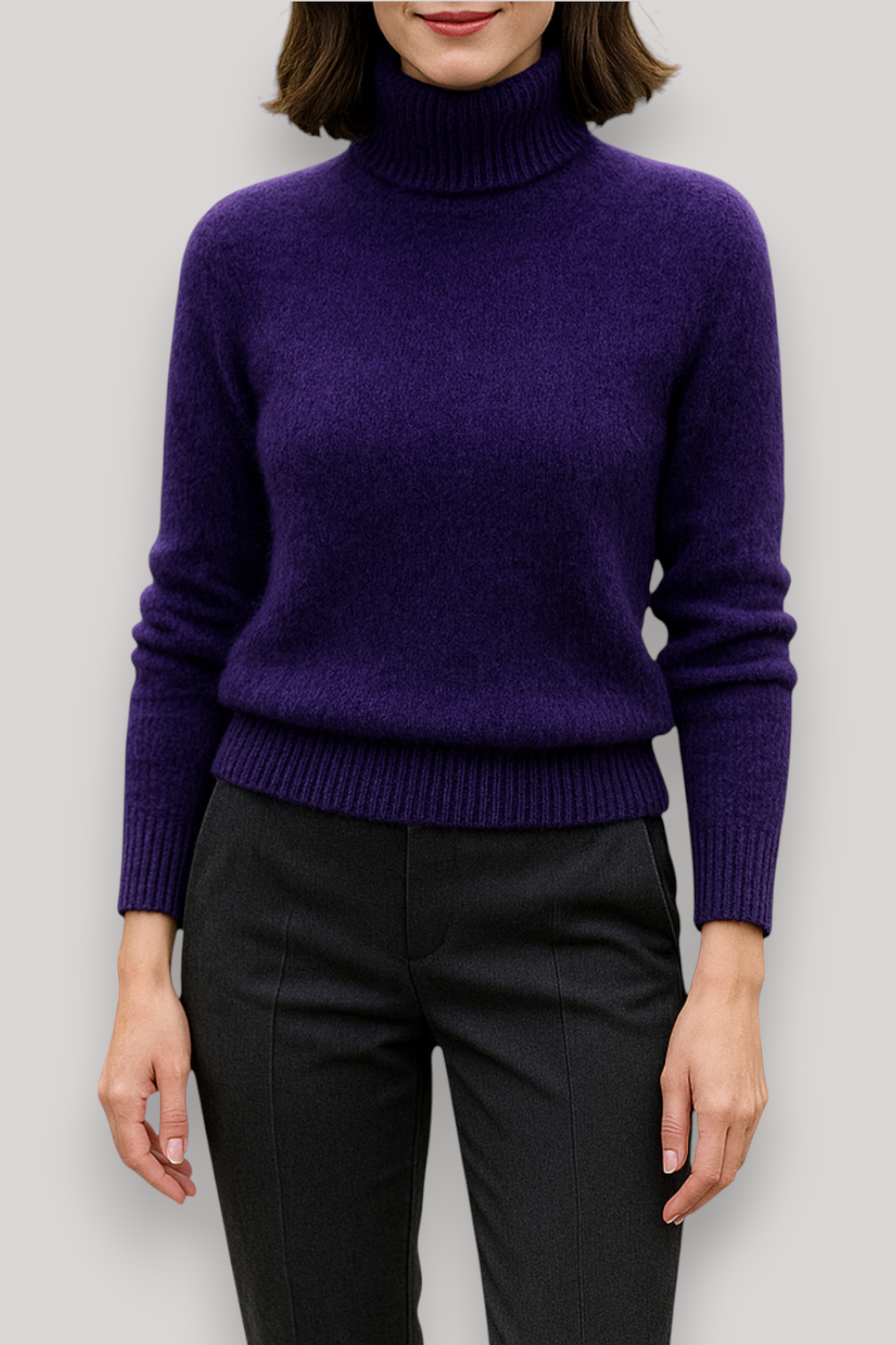 The Isobel Wool Jumper High Neck Knit Winter Top