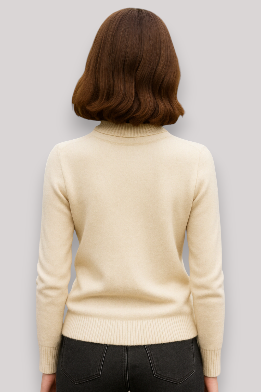 The Isobel Wool Jumper High Neck Knit Winter Top