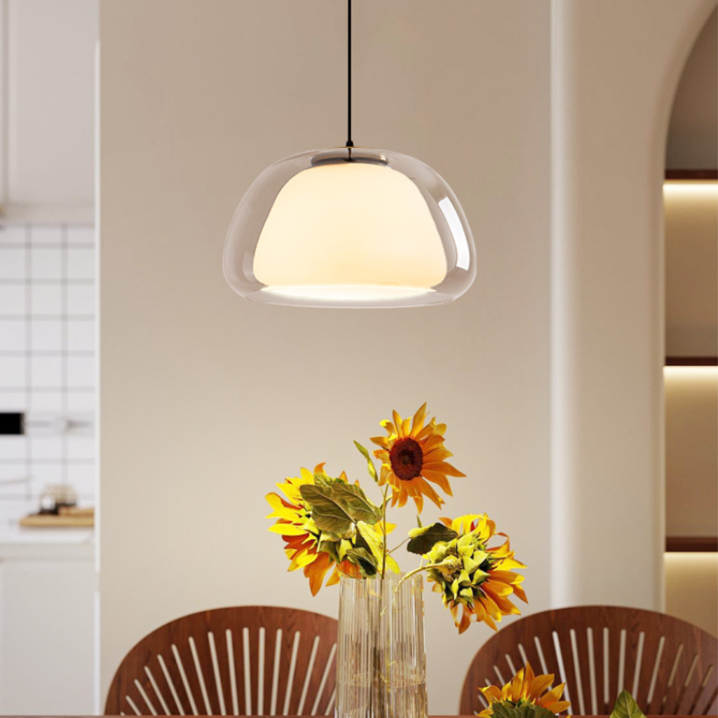 The Jellora Danish Style Glass Pendant Light