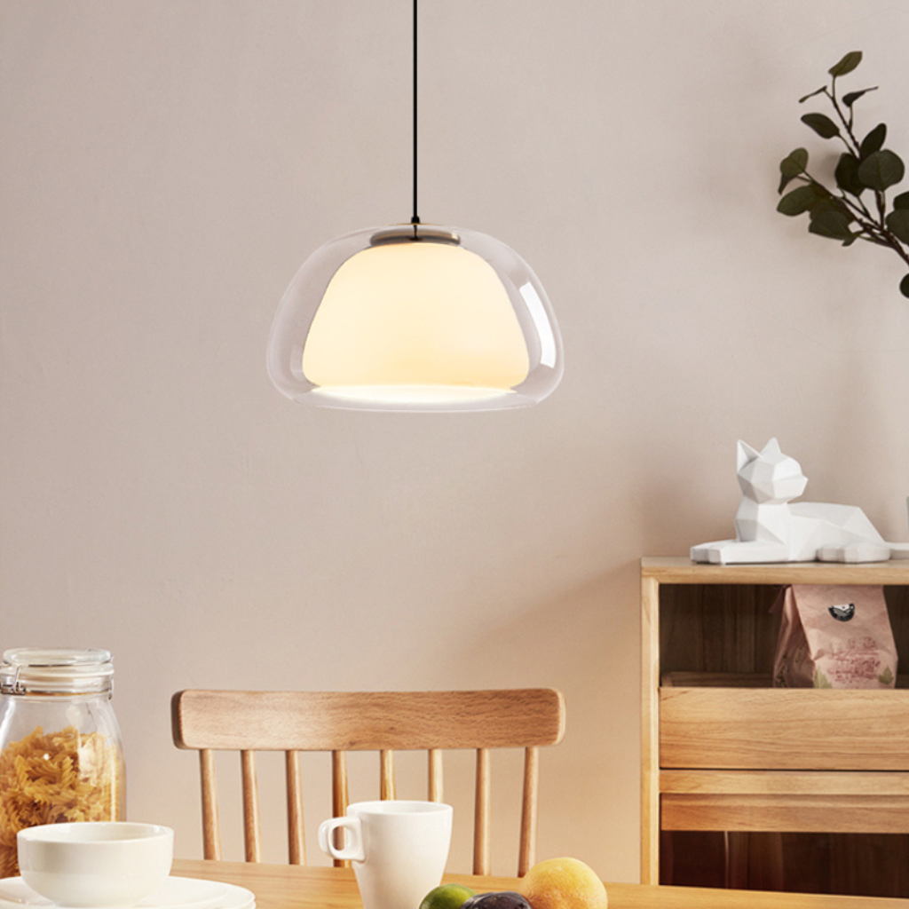 The Jellora Danish Style Glass Pendant Light