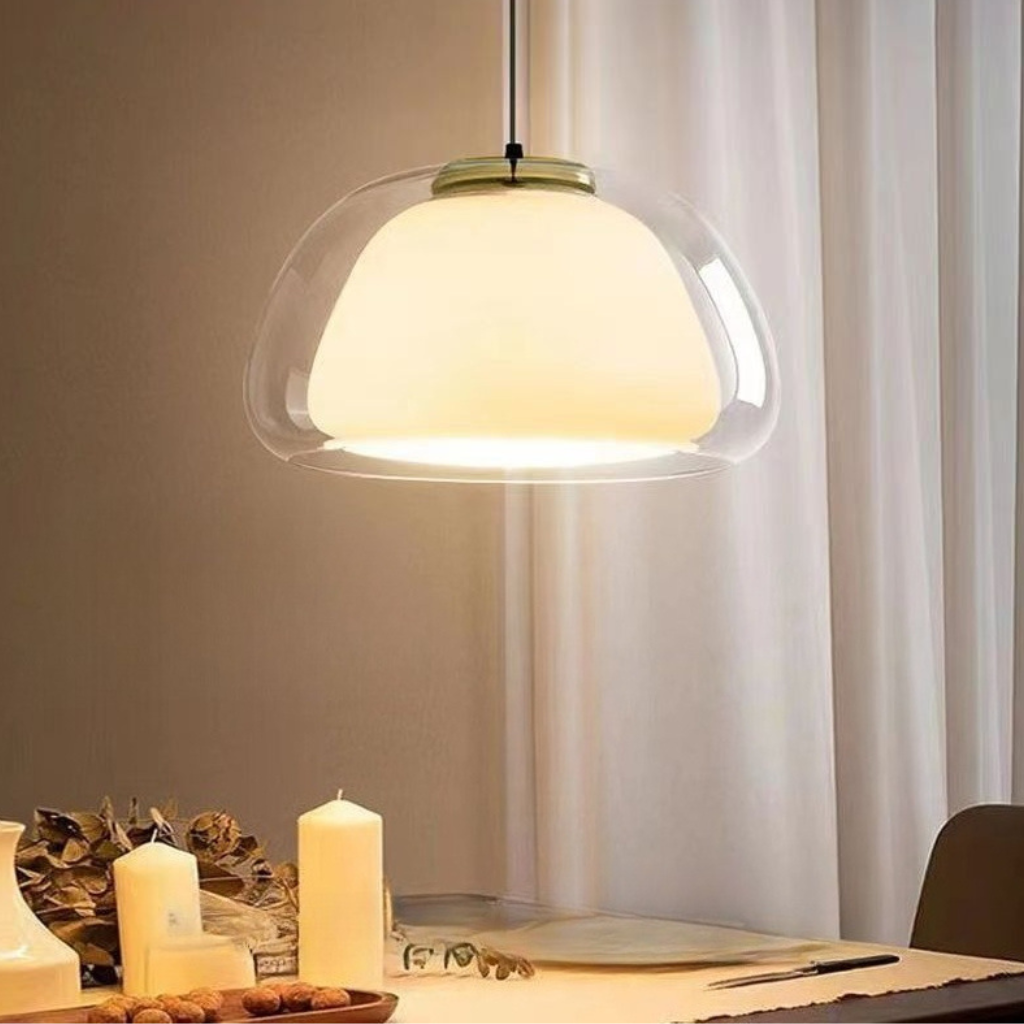 The Jellora Danish Style Glass Pendant Light