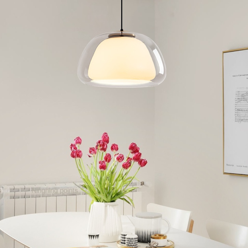 The Jellora Danish Style Glass Pendant Light
