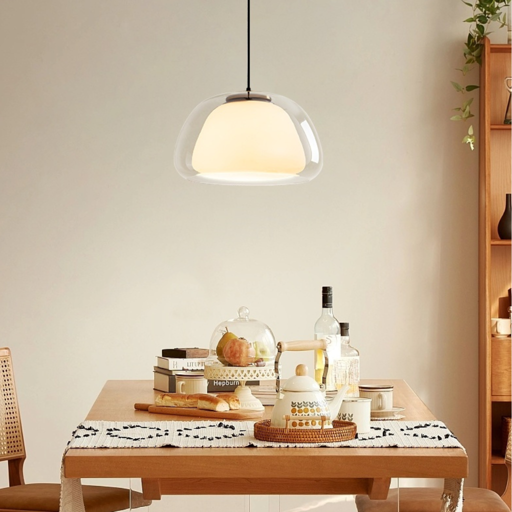 The Jellora Danish Style Glass Pendant Light