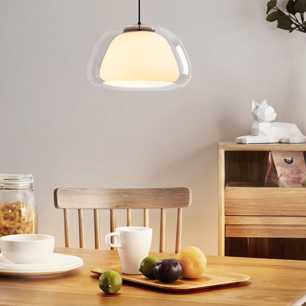 The Jellora Danish Style Glass Pendant Light